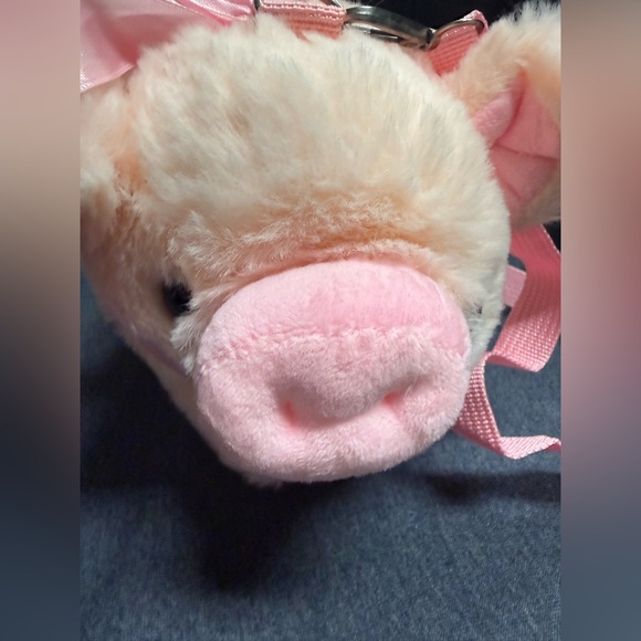 Plush Pig Shoulder Bag - Pink - Picture 3 of 8